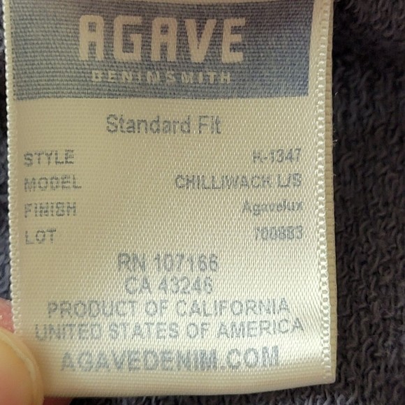 Jake Agave Chillawack Gray 1/4 Zip Mock Neck Pullover Cotton Standard Fit Small - Picture 10 of 10